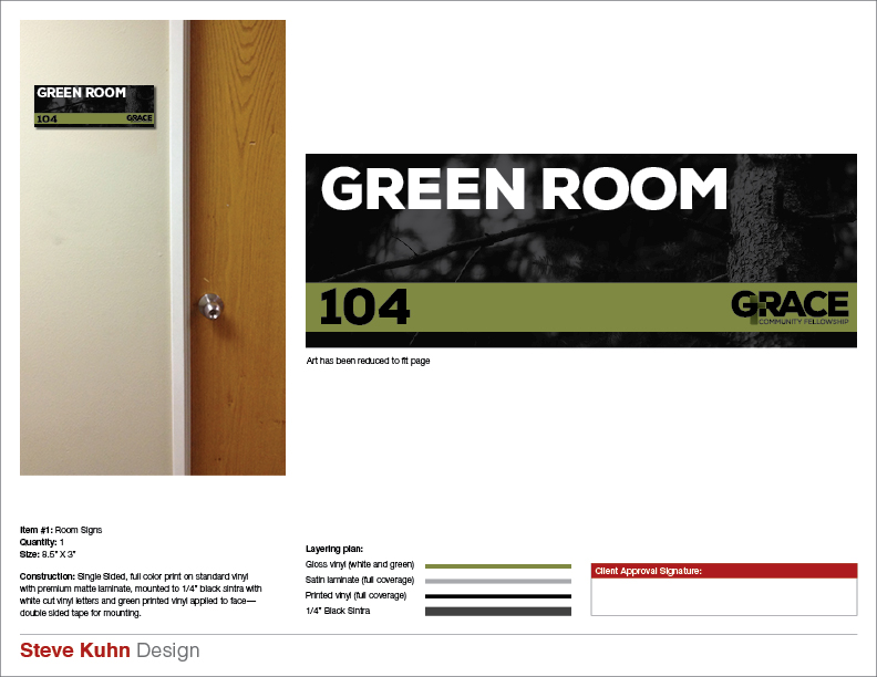 GCF Branded Interior Signage 3169