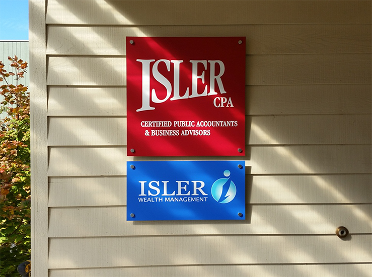 Isler Double Sign