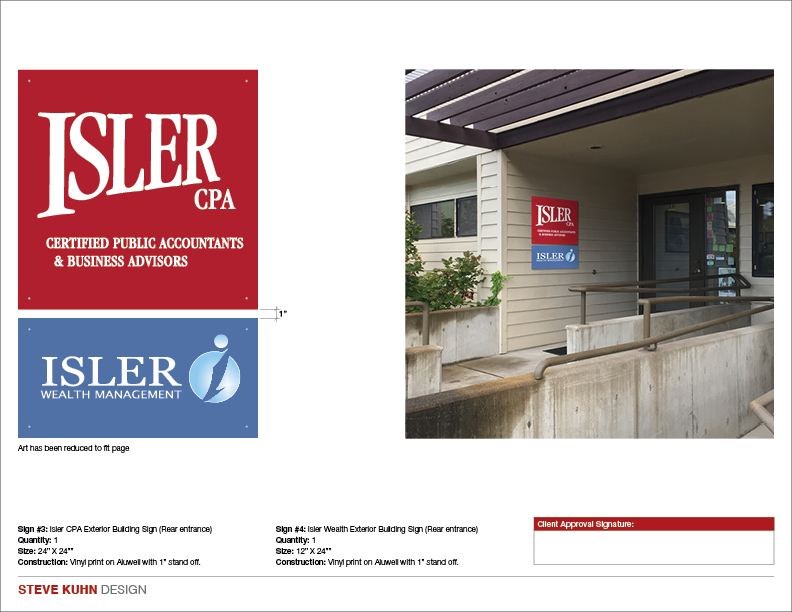 Isler Exterior SIgn Design