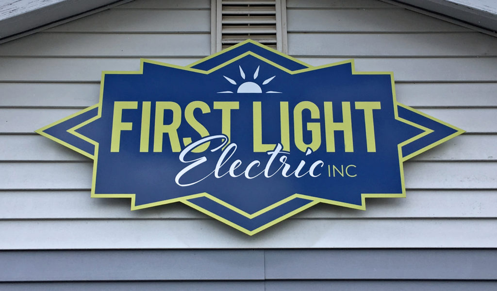 First Light Electric Sign