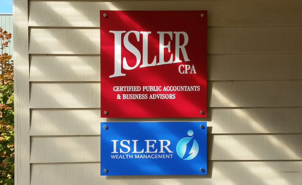 Isler CPA | Exterior Wall Signs